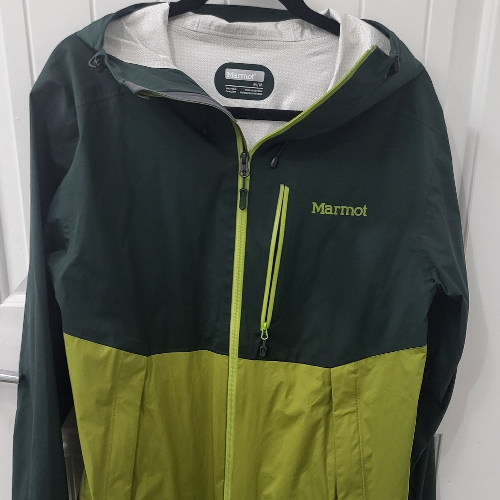 Marmot Green and Yellow Jacket
